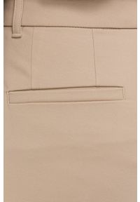 Lauren Ralph Lauren Spodnie 200811955006 damskie kolor beżowy fason cygaretki high waist. Okazja: na co dzień. Stan: podwyższony. Kolor: beżowy. Materiał: tkanina. Styl: casual #2