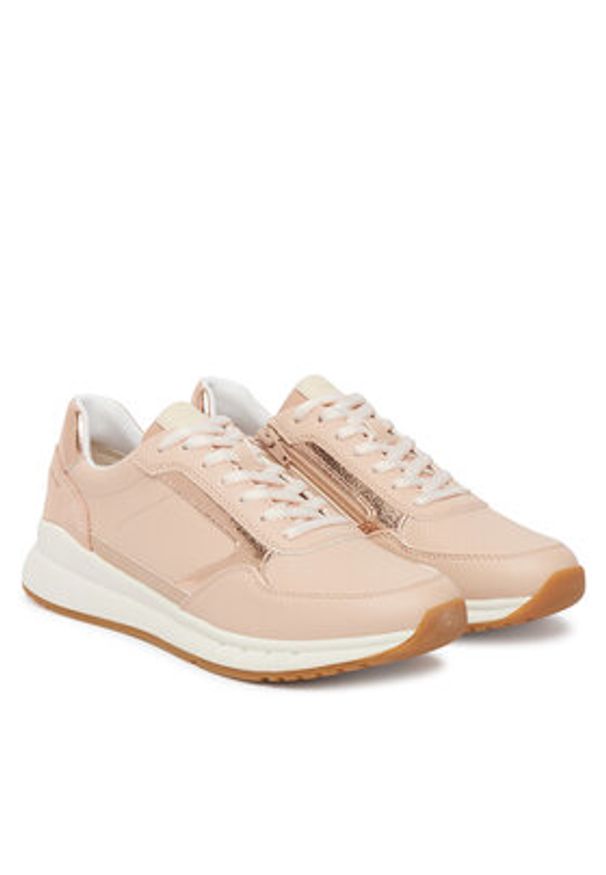 Geox Sneakersy D Octaviee D659LB-05422 C8ZH8 Różowy. Kolor: różowy. Materiał: skóra