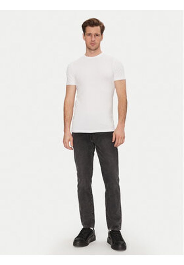 Resteröds Komplet 2 t-shirtów 27040 2 Biały Slim Fit. Kolor: biały. Materiał: bawełna