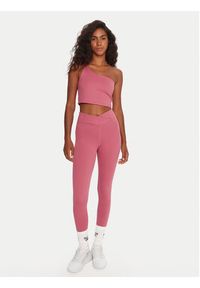 Reebok Legginsy Harlow Lux RK25183CCW Różowy Slim Fit. Kolor: różowy. Materiał: syntetyk