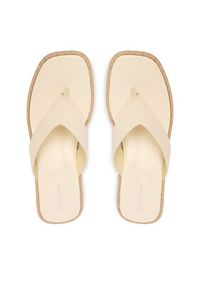 Calvin Klein Japonki Block Heel Espa 50 Thong Lth HW0HW02902 Beżowy. Kolor: beżowy. Materiał: skóra #4