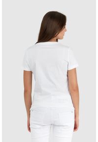 Guess - GUESS Biały t-shirt damski icon. Kolor: biały. Materiał: bawełna #3