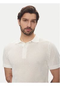 Lindbergh Polo 30-804126 Écru Relaxed Fit. Typ kołnierza: polo. Materiał: bawełna #3