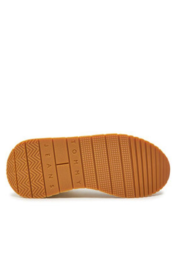Tommy Jeans Sneakersy Tjm Modern Runner EM0EM01435 Beżowy. Kolor: beżowy. Materiał: skóra, zamsz