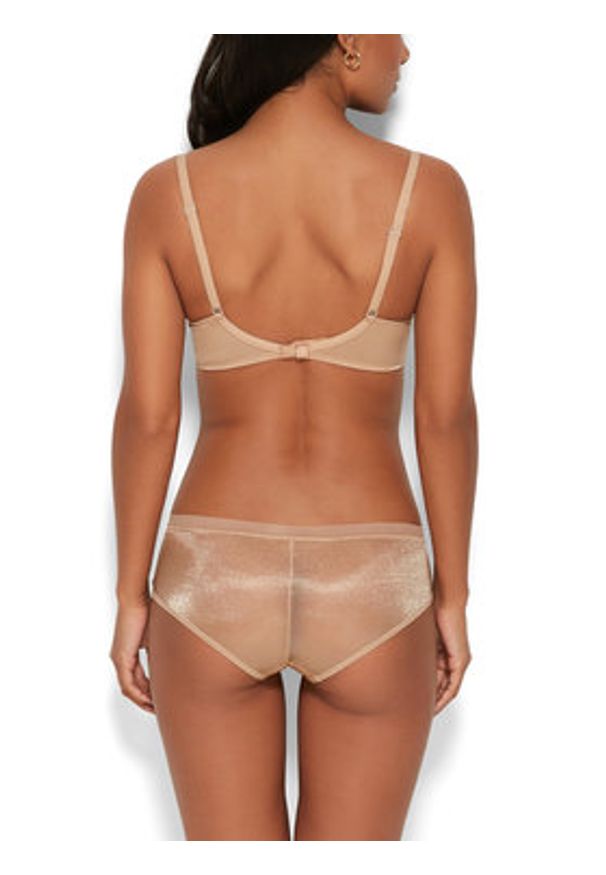 Gossard Bokserki Glossies 6274 Beżowy. Kolor: beżowy. Materiał: syntetyk