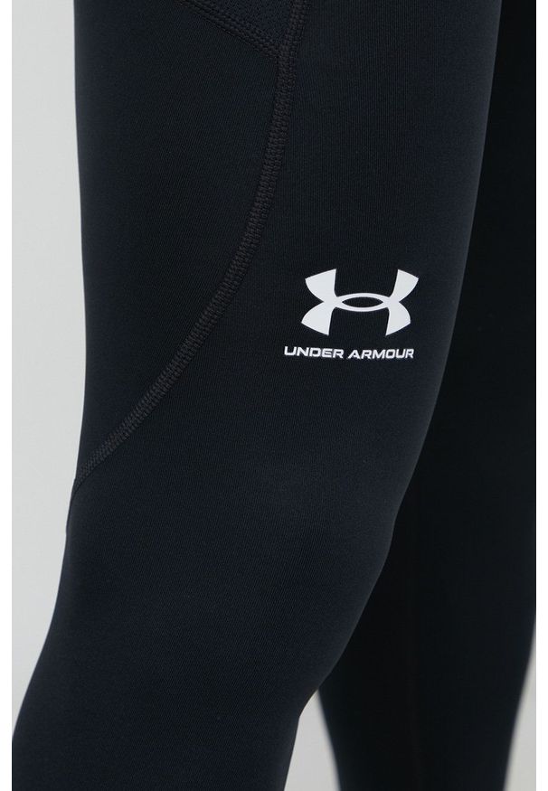 Under Armour - Legginsy. Kolor: czarny. Wzór: gładki