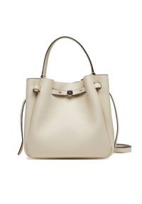 Tory Burch Torebka Romy Bucket Bag 166982 Écru. Materiał: skórzane