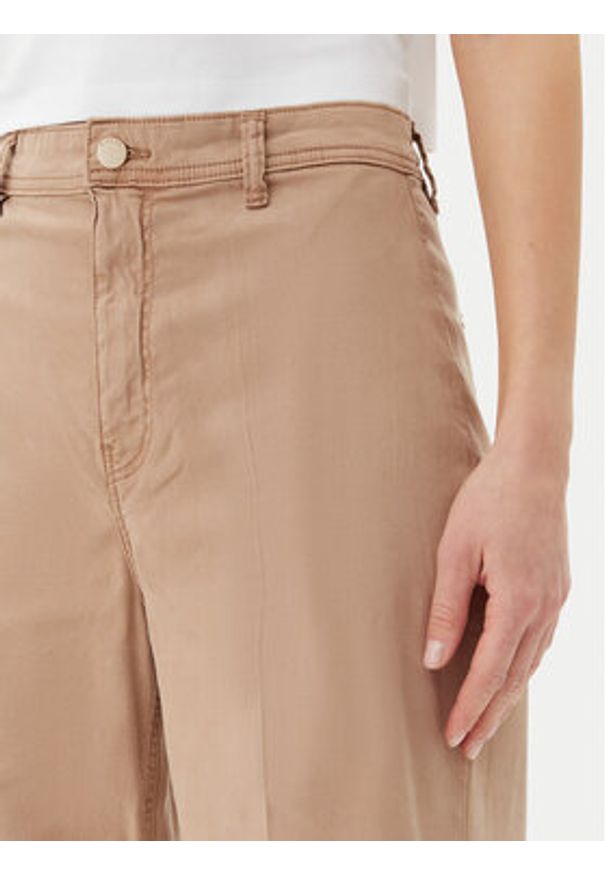 Guess Jeansy W5GA1Y WH7B1 Brązowy Wide Leg. Kolor: brązowy