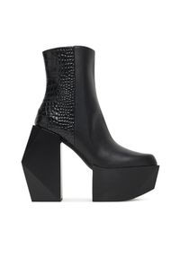 United Nude Botki Stage Boot 1075384927 Czarny. Kolor: czarny. Materiał: skóra