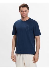 outhorn - Outhorn T-Shirt TTSHM456 Granatowy Regular Fit. Kolor: niebieski. Materiał: bawełna