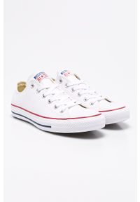 Converse - Tenisówki. Nosek buta: okrągły. Zapięcie: sznurówki. Kolor: biały. Materiał: syntetyk, materiał, skóra, guma. Szerokość cholewki: normalna #2