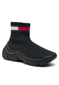 Tommy Jeans Sneakersy Tjw Sock Boot EN0EN02446 Czarny. Kolor: czarny. Materiał: mesh, materiał #3