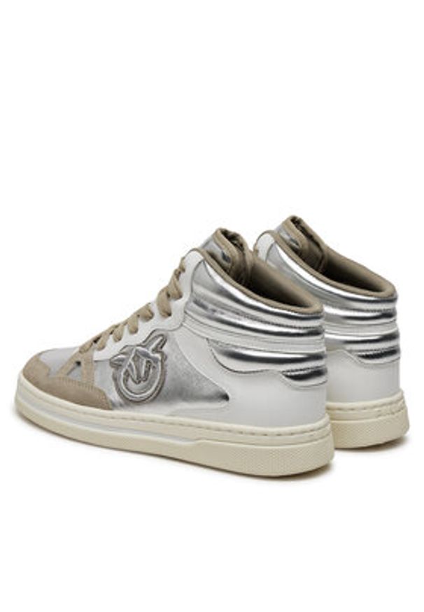 Pinko - PINKO Sneakersy Mandy 02 SS0051 P040 Srebrny. Kolor: srebrny. Materiał: skóra