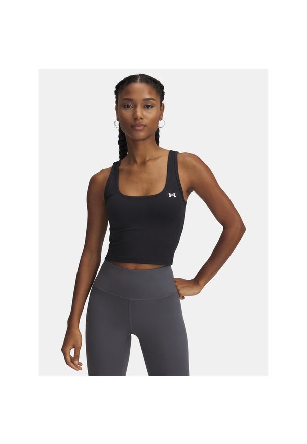 Koszulka treningowa damska Under Armour Motion Tank. Kolor: czarny. Sport: fitness