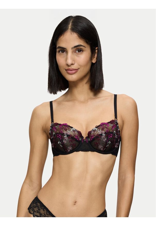 Triumph Biustonosz balkonetka Sensual Spotlight 10219847 Czarny. Kolor: czarny. Materiał: syntetyk