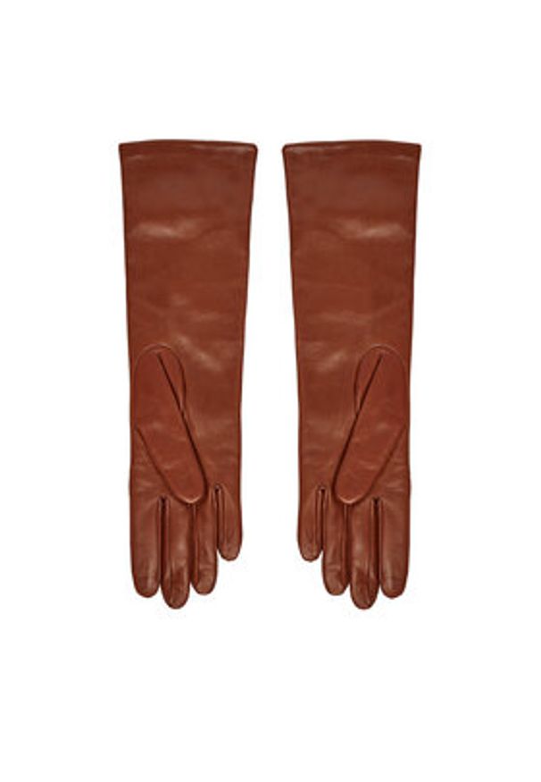 Weekend Max Mara Rękawiczki Damskie Senape 2425566035 Brązowy. Kolor: brązowy. Materiał: skóra