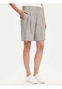 United Colors of Benetton - United Colors Of Benetton Bermudy 4AGHD901V Szary Relaxed Fit. Kolor: szary. Materiał: len #1