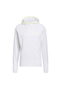 Adidas - Bluza z kapturem COLD.RDY. Typ kołnierza: kaptur. Kolor: biały. Materiał: materiał. Sport: golf