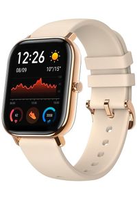 AMAZFIT - Amazfit smartwatch GTS, Desert Gold. Rodzaj zegarka: smartwatch. Kolor: złoty. Styl: sportowy #1