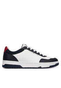 TOMMY HILFIGER - Tommy Hilfiger Sneakersy Basket Core Lite Lth Block FM0FM05713 Biały. Kolor: biały. Materiał: skóra #1