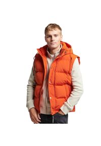 Bezrękawnik turystyczny męski Superdry Everest. Kolor: pomarańczowy. Materiał: poliester. Długość rękawa: bez rękawów. Sport: turystyka piesza