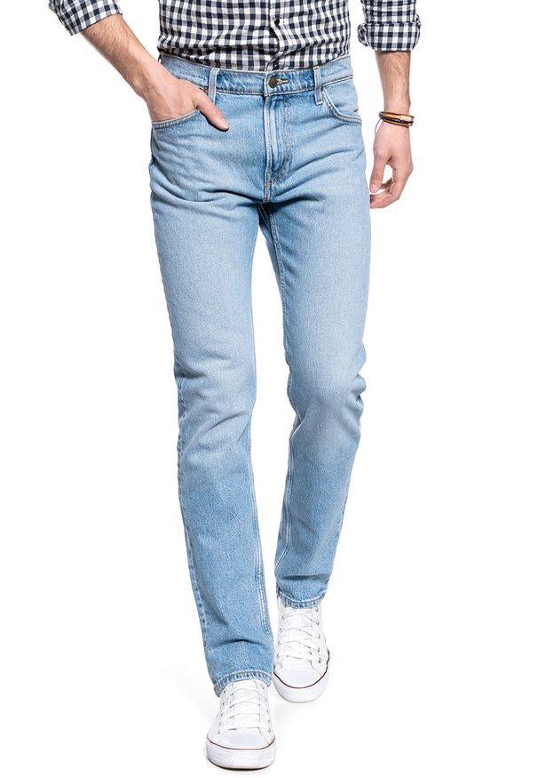 Lee - LEE RIDER MĘSKIE SPODNIE JEANSOWE MID SOHO L701MWKP 112117628