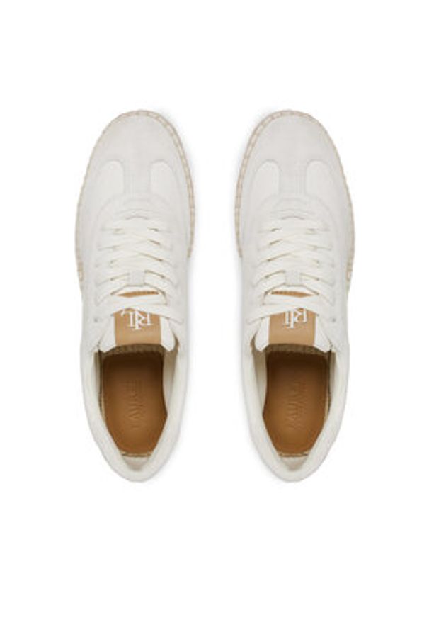 Lauren Ralph Lauren - LAUREN RALPH LAUREN Espadryle Luize 802959230001 Biały. Kolor: biały. Materiał: materiał