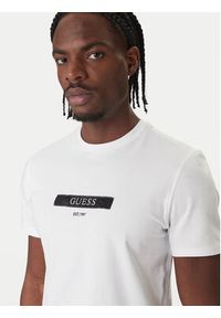 Guess T-Shirt M6RI17 J1314 Biały Slim Fit. Kolor: biały. Materiał: bawełna #3