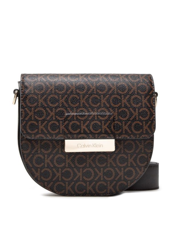 Torebka Calvin Klein Ck Core Saddle Bag Sm Mono K60K609415 0HD. Kolor: brązowy. Materiał: skórzane