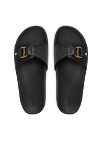 Lauren Ralph Lauren - LAUREN RALPH LAUREN Klapki 802982883002 Czarny. Kolor: czarny. Materiał: skóra #5