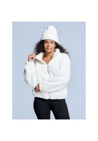 POEDERBAAS - Kurtka Fluffy - Damska - Cztery pory roku - Miś - Ecru. Kolor: biały. Materiał: poliester. Sezon: zima. Sport: narciarstwo #1