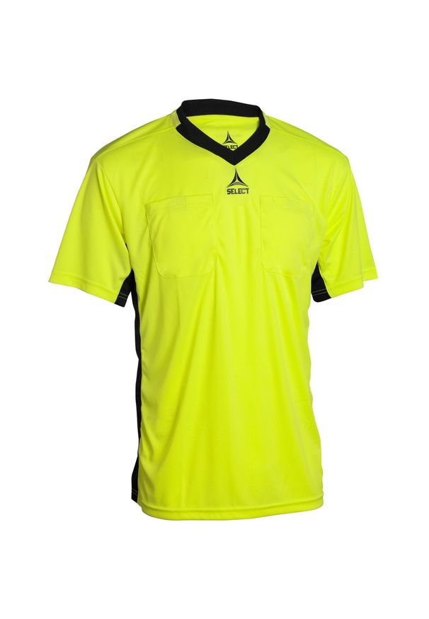 SELECT - Koszulka piłkarska sędziowska męska Select REFEREE SS. Kolor: wielokolorowy, czarny, żółty. Sport: piłka nożna