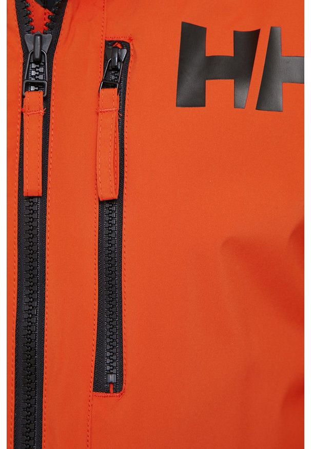 Helly Hansen Kurtka męska kolor pomarańczowy przejściowa. Okazja: na co dzień. Typ kołnierza: kaptur. Kolor: pomarańczowy. Materiał: materiał. Styl: casual