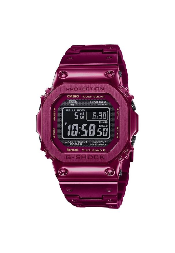 Casio - CASIO ZEGAREK G-SHOCK G-Steel Full Metal Limited Edition GMW-B5000RD-4ER. Rodzaj zegarka: cyfrowe. Styl: sportowy