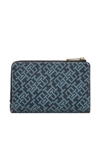 TOMMY HILFIGER - Tommy Hilfiger Portfel Th Icon Bifold Wallet Monoplay AW0AW18594 Granatowy. Kolor: niebieski. Materiał: skóra #3