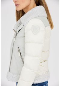 Blauer USA - BLAUER Gołębi kożuch damski z pikowanymi rękawami, Rozmiar M. Kolor: szary #5