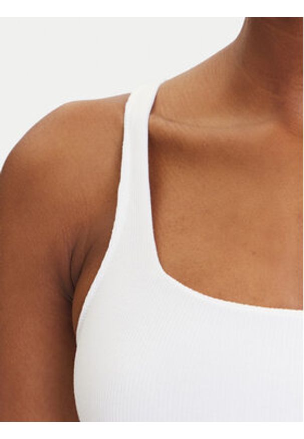 Hunkemöller Body 302039 Biały Slim Fit. Kolor: biały. Materiał: bawełna