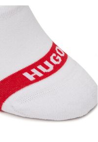 Hugo - HUGO Zestaw 3 par niskich skarpet męskich 50514916 Biały. Kolor: biały. Materiał: bawełna, materiał #4