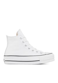 Converse Trampki Chuck Taylor All Star Lift Clean Hi 561676C Biały. Kolor: biały. Materiał: skóra