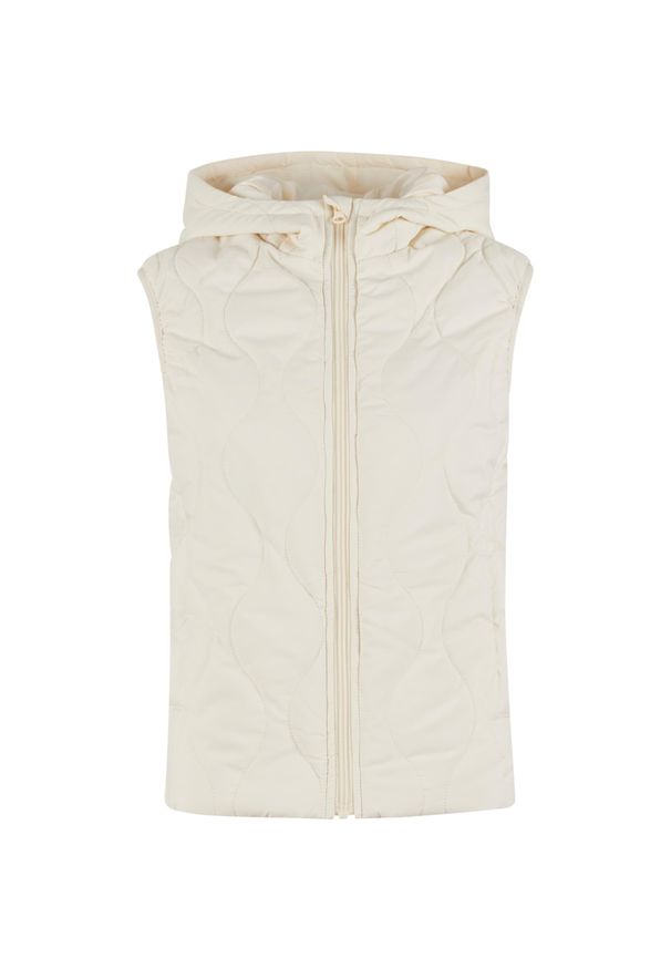 Damska kurtka bez rękawów Urban Classics Super Light. Kolor: biały. Materiał: materiał, puch. Długość rękawa: bez rękawów