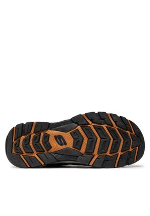 skechers - Skechers Sandały Tresmen-Menard 205113/BLK Czarny. Kolor: czarny. Materiał: skóra