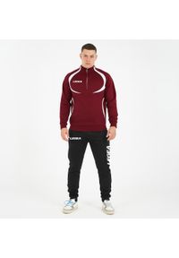 LEGEA - Kompletny dres ALGERIA BOGOTA rozmiar dziecięcy. Okazja: na uczelnię. Kolor: czerwony. Materiał: dresówka. Wzór: haft. Styl: sportowy #1