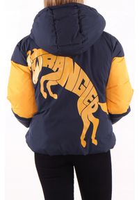 Wrangler - WRANGLER B&Y PUFFER JKT DAMSKA KURTKA PUCHOWA ZIMOWA NAVY W4127WB35. Materiał: puch. Sezon: zima