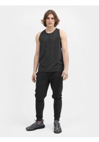 4f - Spodnie dresowe joggery męskie. Kolor: szary. Materiał: dresówka #1