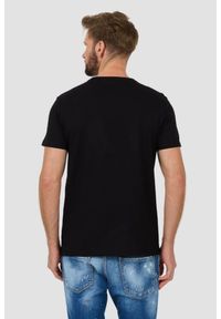 Guess - GUESS Czarny męski t-shirt bawełniany Dragon Tee, Rozmiar XXL. Kolor: czarny. Materiał: bawełna #5