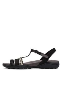Clarks Sandały Amanda Tealite 26171125 Czarny. Kolor: czarny. Materiał: skóra, nubuk #7