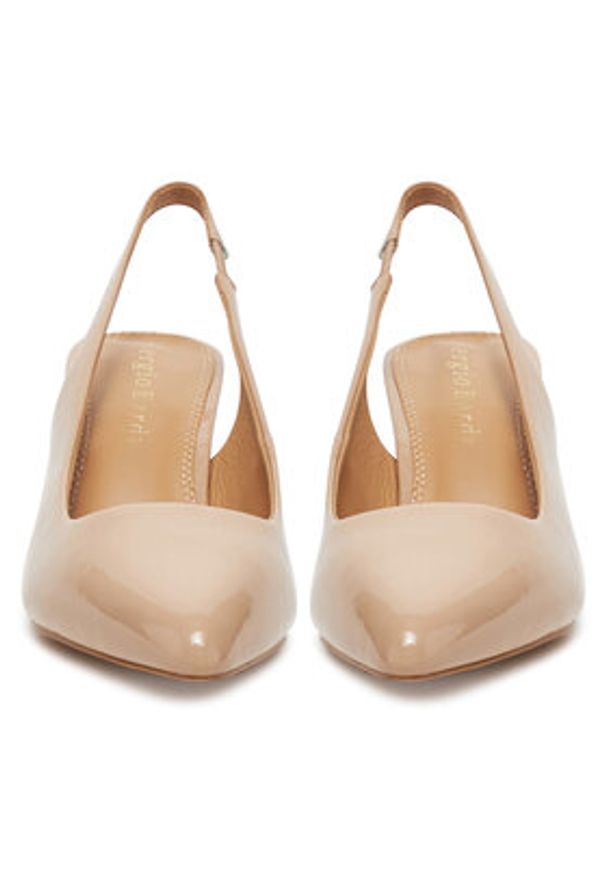 Sergio Bardi Czółenka WYL3994-3Z-SB Beżowy. Kolor: beżowy. Materiał: skóra, lakier