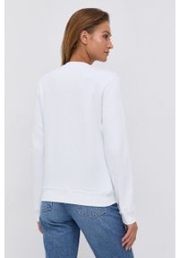Diesel Bluza bawełniana damska kolor biały z nadrukiem. Okazja: na co dzień. Kolor: biały. Materiał: bawełna. Długość rękawa: długi rękaw. Długość: długie. Wzór: nadruk. Styl: casual #4
