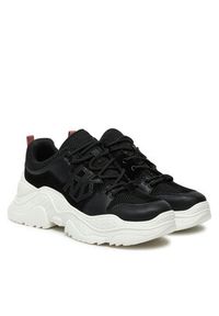 DKNY Sneakersy Odella K3436984 Czarny. Kolor: czarny. Materiał: materiał