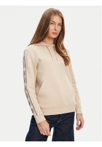 Guess Bluza V4YQ11 KB3P2 Beżowy Regular Fit. Kolor: beżowy. Materiał: syntetyk